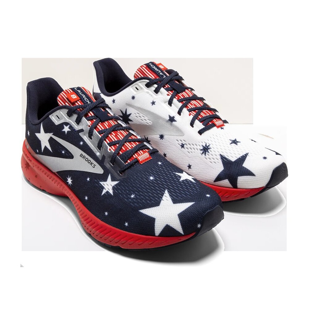 Brooks Launch 8 Stars Run USA Stars And Stripes Women's Size 9.5 Running Shoes